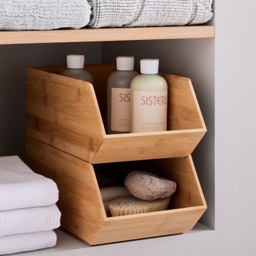 Brockton Bamboo Bathroom Accessories