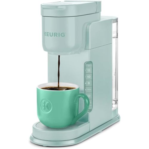 Keurig K-Express Single Serve K-Cup Pod Coffee Maker, 3 Brew Sizes, Strong Button Feature, 42oz Removable Reservoir, Mint