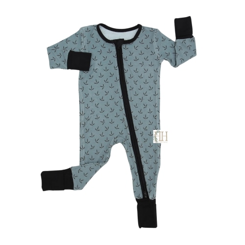 Boys Turkey Tracks Double Zipper Romper – Hamner Hill