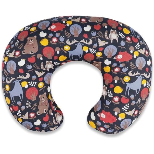 Nursing Pillow - Breastfeeding Pillow with Breathable Filling & Removable Cover, Ergonomic Support for Breastfeeding & Bottle (Sika Deer,0-12 Months)