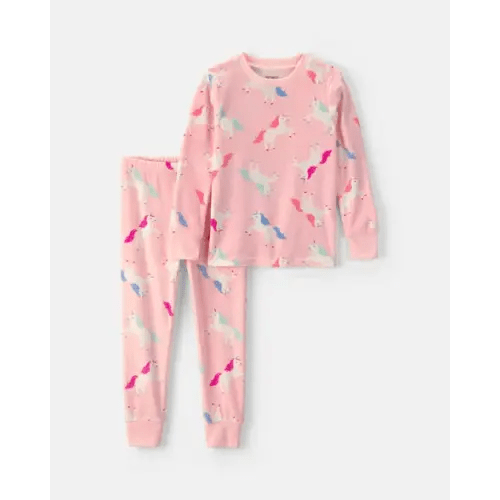 Toddler Girl 2-Piece Unicorn DreamPlush Snug Fit Pajama Set - Pink | Carter's