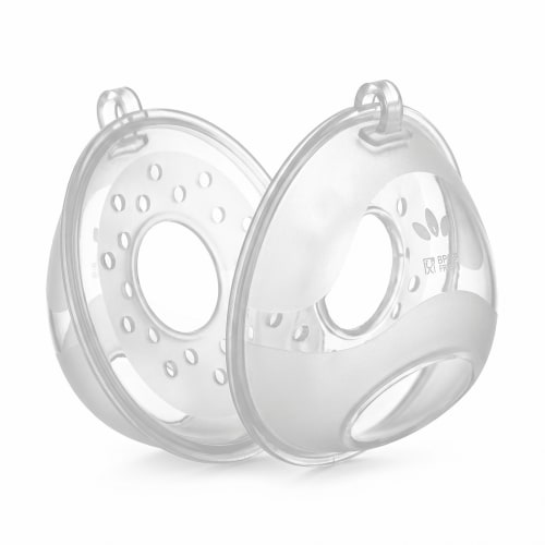 Topkech 2PCS Soft Silicone Breast Milk Collector - Reusable Shells for Breastfeeding Support