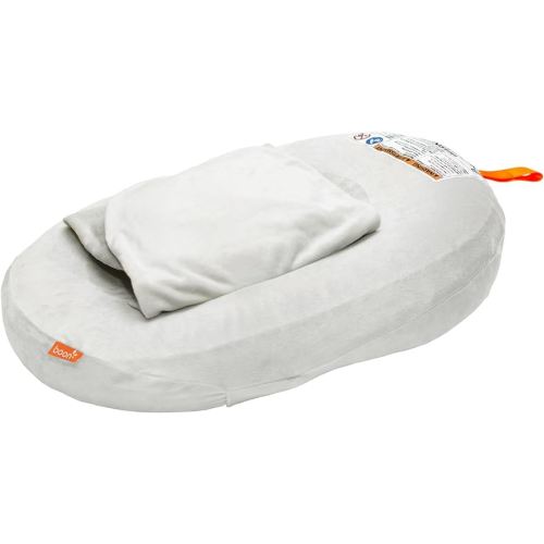 Boon Puff+ Inflatable Baby Bather - Infant Bathtub Includes Microfleece Cover, Swaddle Wings, and Storage Bag – Inflatable Baby Bathtub for Newborns and Infants