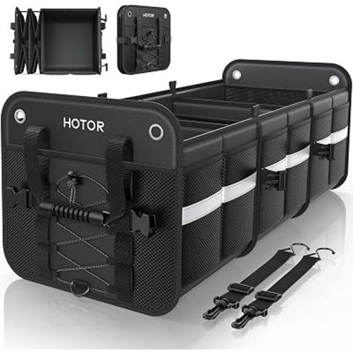 HOTOR Trunk Organizer for SUV – Car Storage Box Collapsible Car Organizer