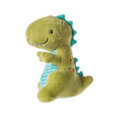 Mary Meyer Pebblesaurus Soft Toy Baby Rattle, 5-Inches, Green Dino