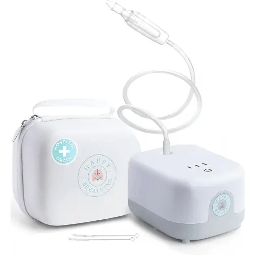 Hospital Grade Nasal Aspirator For Baby – Electric Nose Sucker for Baby & Toddler with 3-Level Suction, Portable & Rechargeable Mucus Removal for Breathing Relief, Cordless Booger Sucker & Snot Sucker