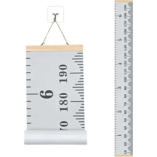 Baby Growth Chart, Height Chart Hanging Ruler Wall Decor for Kids, Toddler Growth Chart for Wall, Wall Hanging Growth Chart Baby Height Measurement- 79" x 7.9"