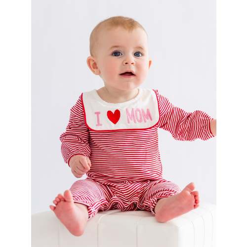 Little Love for Mom Embroidered Romper