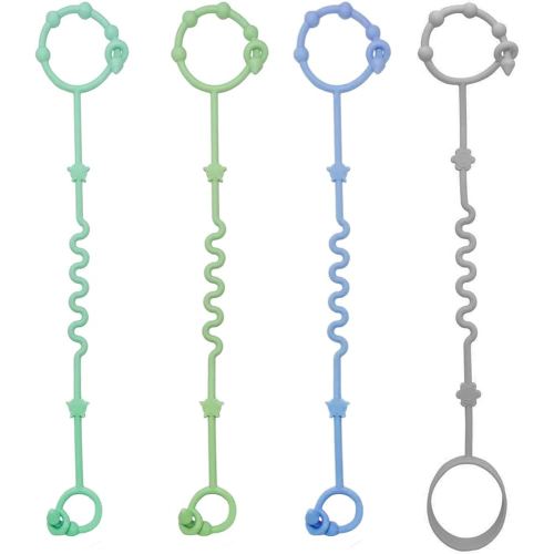 RTMOK Toy Straps for Baby,RTMOK Silicone Setpacifier Clip,Applies to Car Seat Toy,Teether Toy,High Chair,Stroller Accessories,Baby Toy Clips,Cribs,Rocking Chair