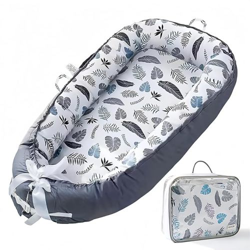 Baby Lounger Cover for Newborn 0-24 Months Soft Baby Nest Cover Organic Breathable Nest Lounger Pillow for Infants