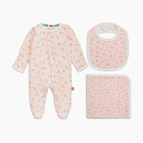 Magnetic Me Modal Magnetic 3 Piece Gift Set - Ba Ba Baby Pink, 0-3 M