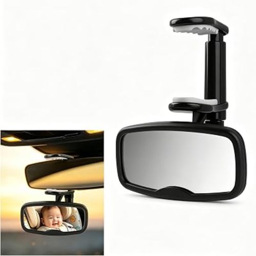 Upgraded Baby Rear View Mirror for Car 360° Adjustable,Essential Back Seat Mirror for Observing Back Seat Kids,Universal Baby Car Mirrors Rears Facing Cars Accessories