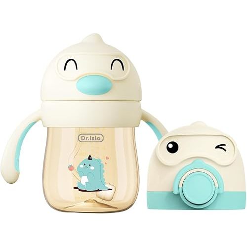Dr.isla PPSU Weighted Straw Training Cup-2 in 1 Spout & Sippy Cups