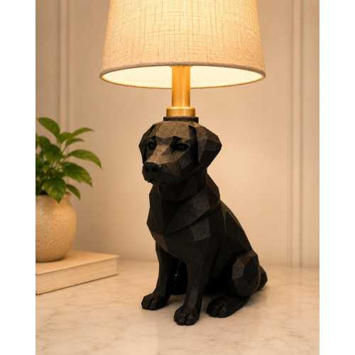 Labrador Lamp, Dog Lover Gift, Modern Dog Table Lamp, Labrador Decor, Unique Gift for Pet Owners, Black Lab Gift, Pet Memorial Gift