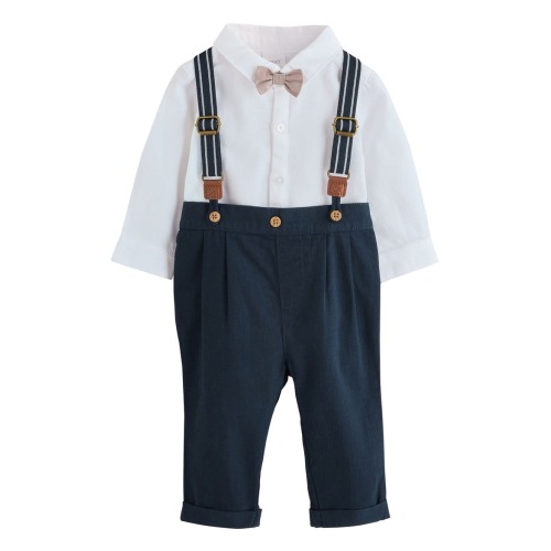 Kids' 3-Piece Shirt, Pants & Braces Set