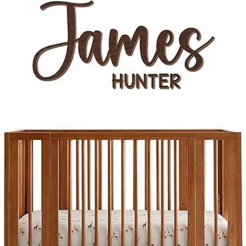 Personalized Name Sign for Nursery - Custom Wooden Name Signs for Kids Room, Personalized Nursery Name Sign - Perfect Kids Room Decor, Wall Name Decoration & Wedding signs, Family Name Signs