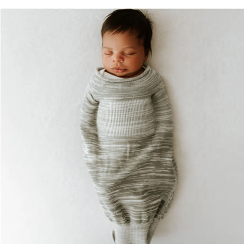 Swaddelini Grey Swaddle Sleep Sack  - Large (12-18 pounds)