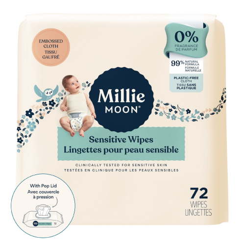 Millie Moon Senstitive Wipes, 72 Count - Walmart.ca