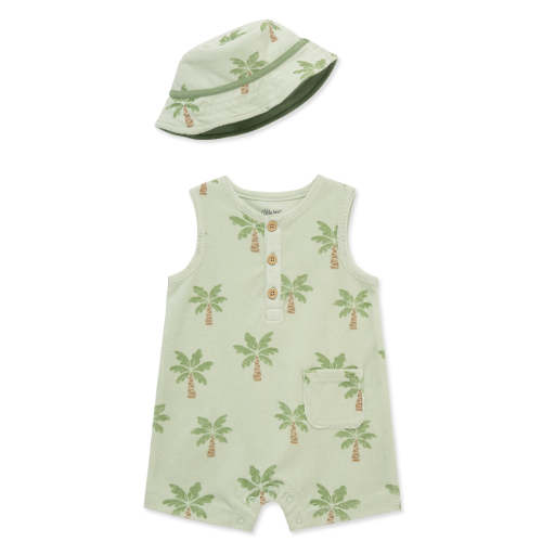 Palms Terry Romper & Hat