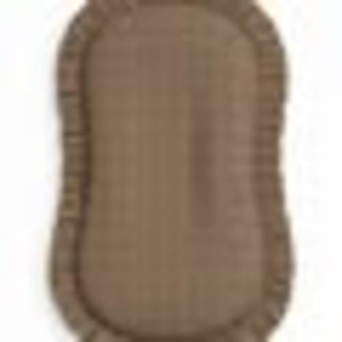 Brown Gingham Ruffle Baby Lounger Cover | Little Mae &