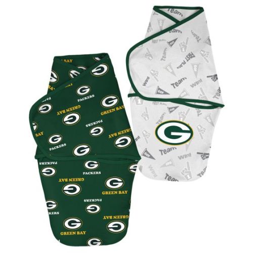 Green Bay Packers Newborn Baby Cocoon Sleep Swaddle 2-Pack Set at the Packers Pro Shop