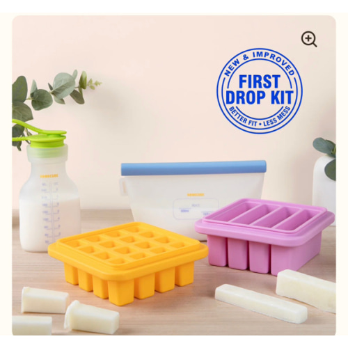 Silicone freezer breast milk storage