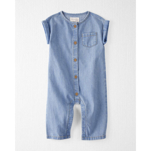 Baby Organic Cotton Chambray Newborn
Jumpsuit