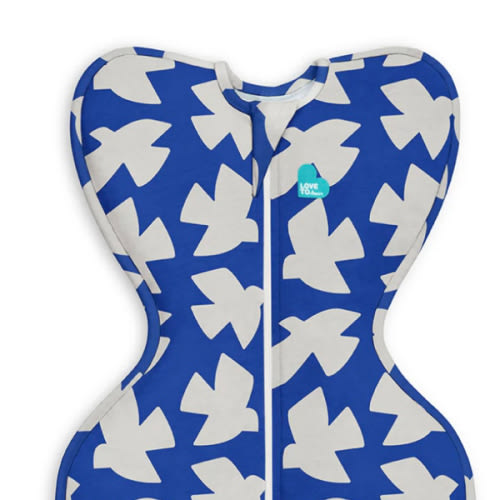 Swaddle Up™ 1.0 TOG Cotton Cobalt Paperbirds