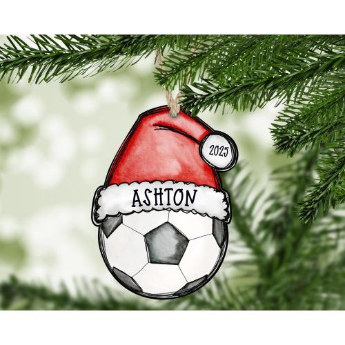 Soccer Christmas Ornament, Soccer Ornament, 2025 Soccer Ball Ornament, Personalized Soccer Ornament, Soccer Mom Gift Idea, Soccer Dad Gift