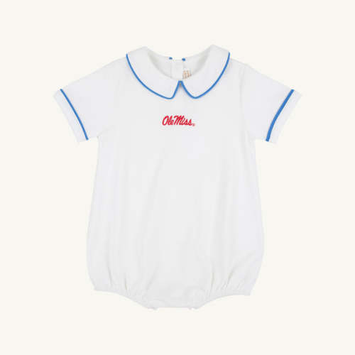 Ole Miss Short Sleeve Biltmore Bubble - Worth Avenue White (Size 3-6M)