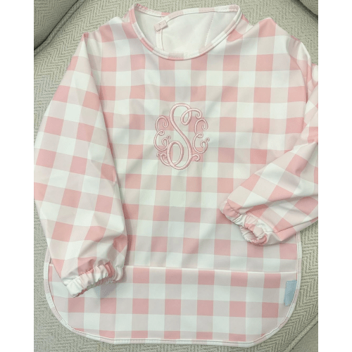 Pink Long Sleeve Bib Smock