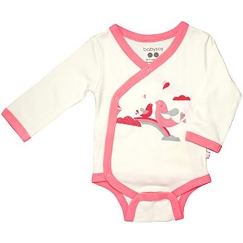 Babysoy Organic Long Sleeve Kimono Bodysuit