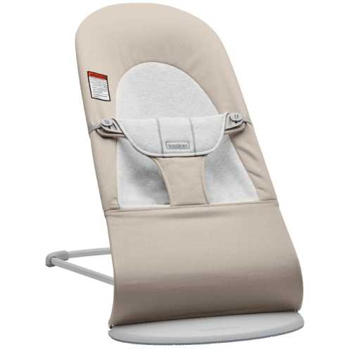 BabyBjörn Bouncer Balance Soft, Light Gray Frame Woven/Jersey Beige/Grey