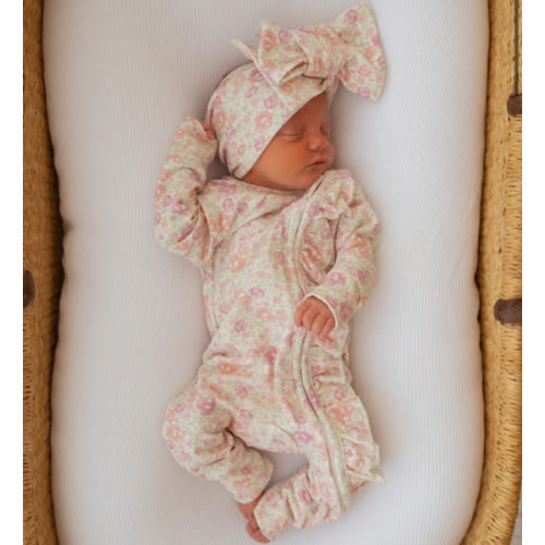 Frill Zip Romper | Garden Floral