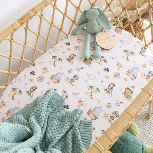 Treasure Island Organic Bassinet Sheet / Change Pad Cover