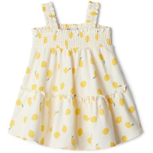 Amazon Essentials x Sofia Grainge Toddlers and Baby Girls' Smocked Cotton Dress