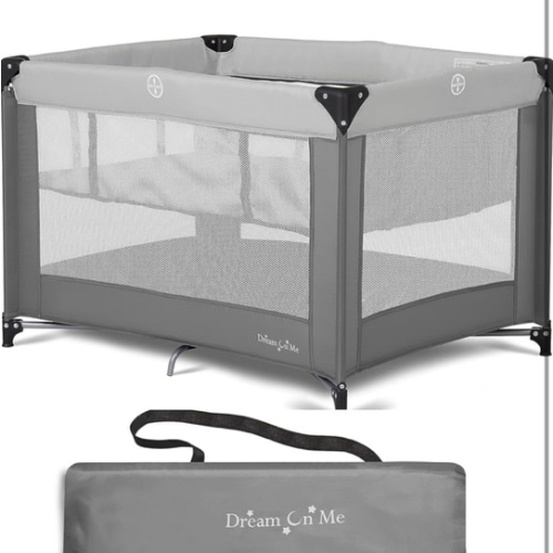 Amazon.com: Dream On Me Zazzy Portable Playard with Bassinet in Grey, Packable and Easy Setup Baby Playard, Lightweight and Portable Playard for Baby with Mattress and Travel Bag : Home & Kitchen
