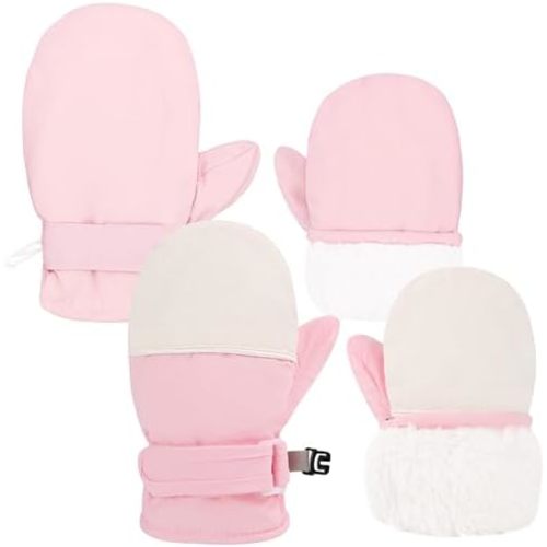 Sea Zaela Baby Toddler Winter Snow Gloves Waterproof Mittens Fleece Lined Infant Baby Boys Girls Winter Warm Gloves 0-4 T