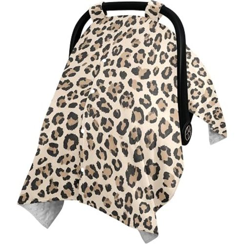 Vintage Cheetah Prints Baby Car Seat Cover
