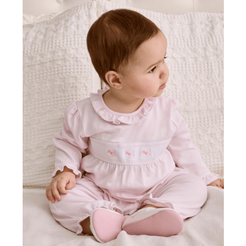 Classic Treasures FA25 Pink Stripe Playsuit