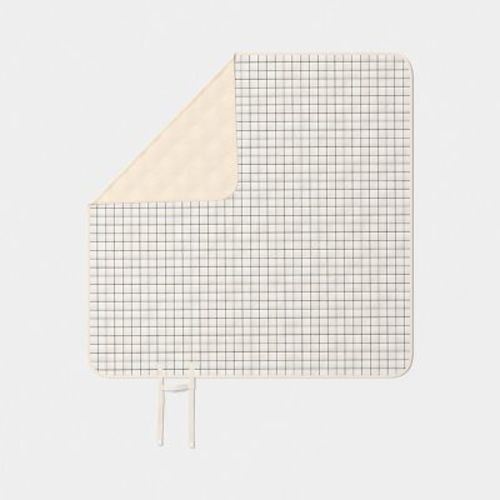 60"x60" Windowpane Portable Picnic Blanket White - Room Essentials™