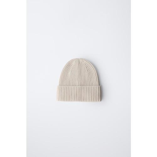PLAIN KNIT HAT - Ice | ZARA United States