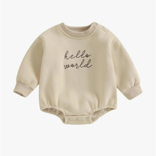 VISGOGO Newborn Infant Baby Boy Girls Oversized Romper Little Dude Sweater Onesie Coming Home Outfit Neutral Clothes