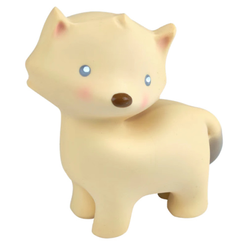 My First Arctic Fox Organic Natural Rubber Teether, Baby Rattle & Bath