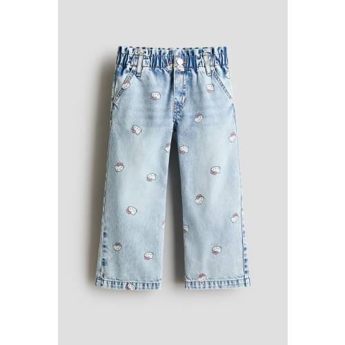 WIDE-LEG JEANS WITH MOTIF