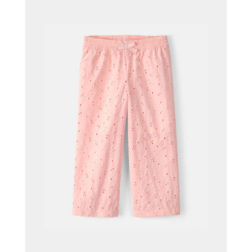 Toddler Girl Floral Eyelet Pants - Pink | Carter's