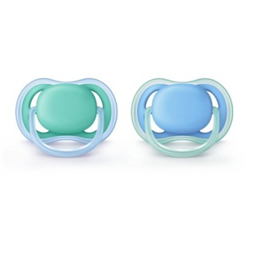 Philips Avent 2pk Ultra Air Pacifier 6-18 Months - Blue/green