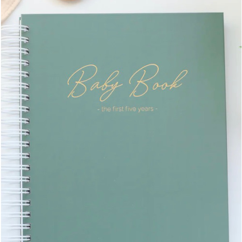 Sunshine Baby Book - A modern keepsake journal for baby boys and girls