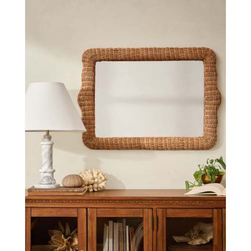 Robin Woven Rattan Mirror
