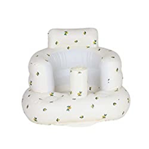 AirSwim Baby Inflatable Seat for Babies 3 Months, Infant Support Seat Summer Toddler Chair for Sitting Up, Baby Shower Chair Floor Seater Gifts with Storage Case, Orange